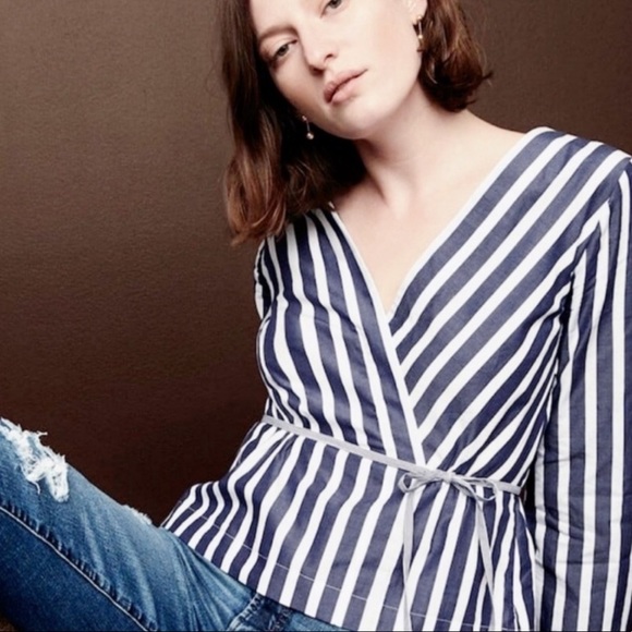 J. Crew Tops - J. Crew Faux Wrap Top